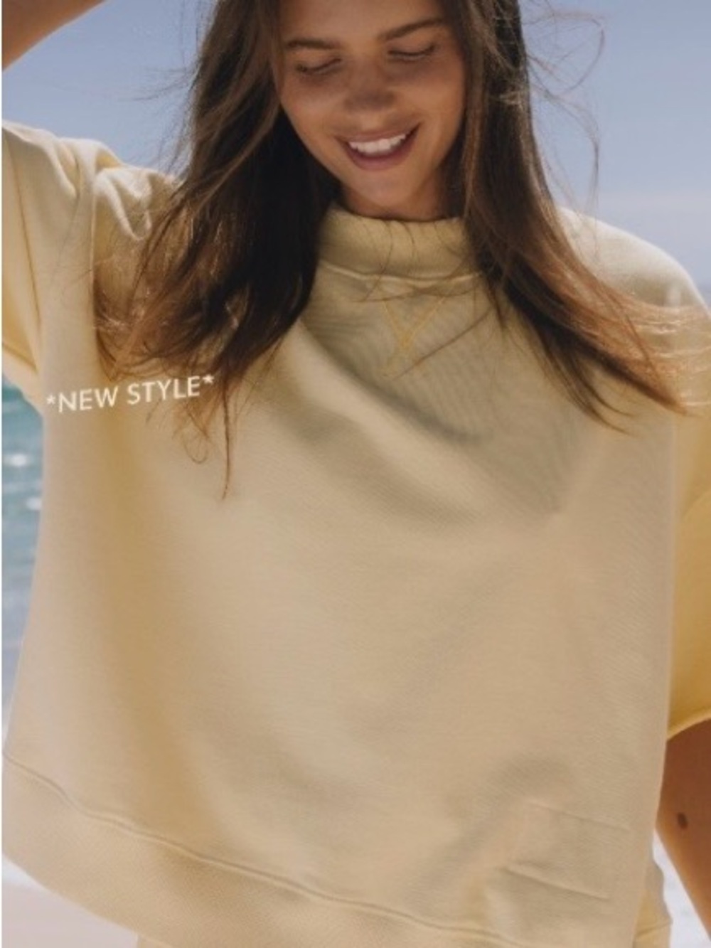 Daily Drills Cropped Sleeve Crew